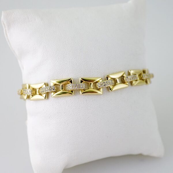 B1537 Bracelet - Pulseras - Zircon Stone - 14K Real Color