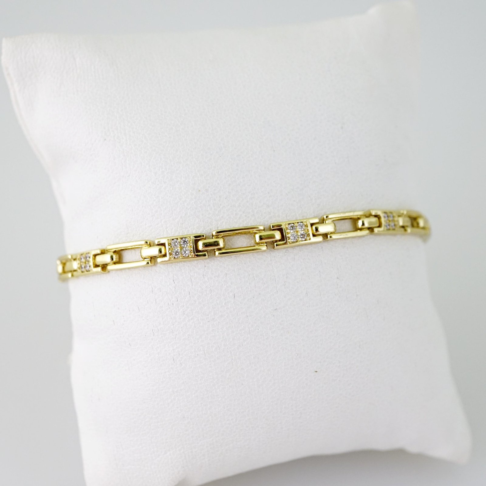 B1544 Bracelet - Pulseras - Zircon Stone - 14K Real Color