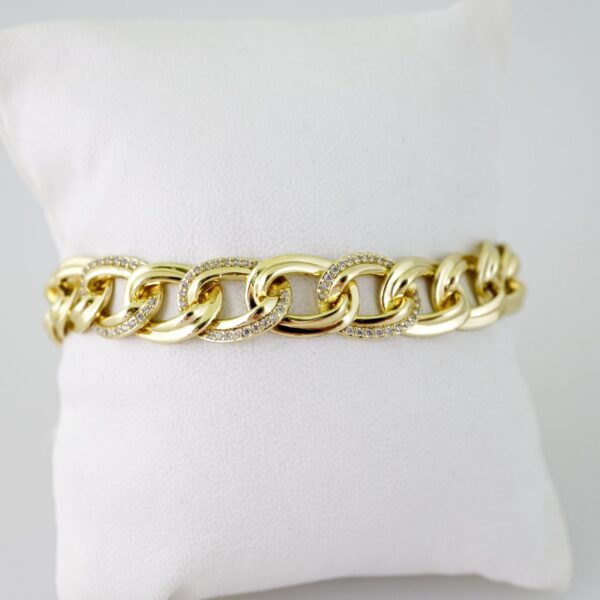 B1546 Bracelet - Pulseras - Zircon Stone - 14K Real Color