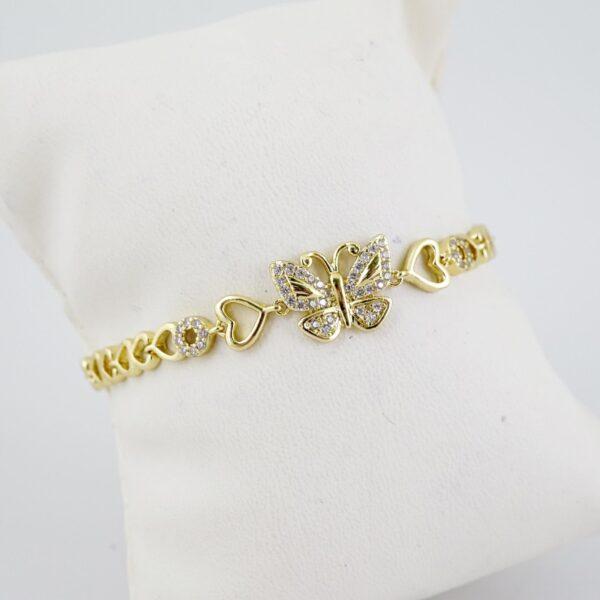 B1464 Bracelet - Pulseras - Zircon Stone - 14K Real Color