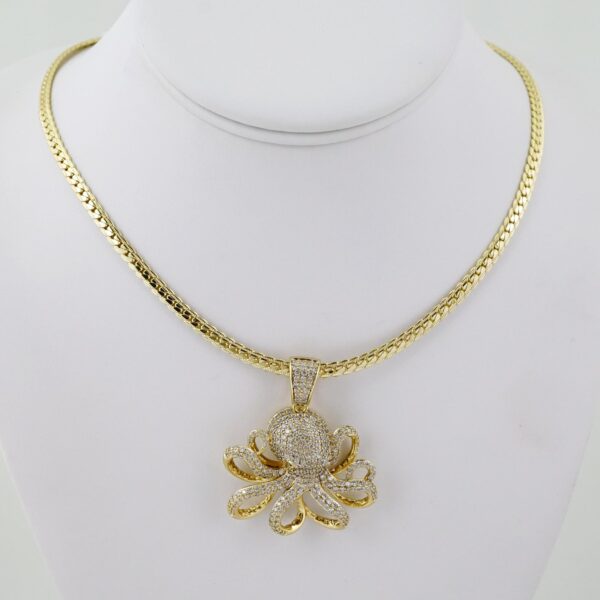 SET1607 Gargantilla - Choker - Zircon Stone - 14K Real Color