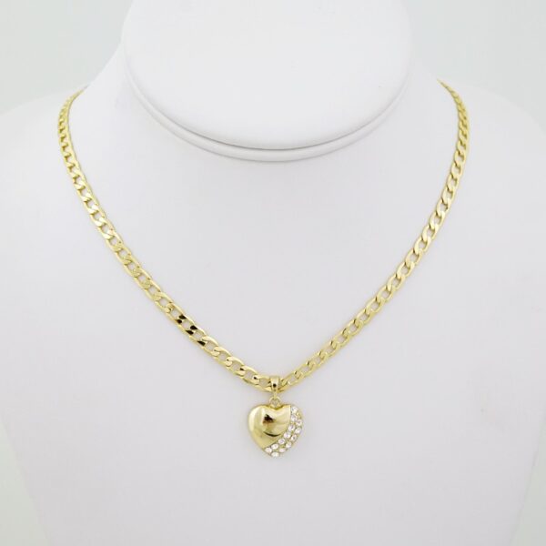 SET1610 Cadenas - Colgante -  Chain W - Pendants - 14K Real Color - Zircon Stone - 4mmX50cm