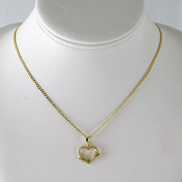 SET1823 Cadenas & Colgantes - Chain - Pendants - Zircon Stone - 14K Real Color - 2mmX45cm