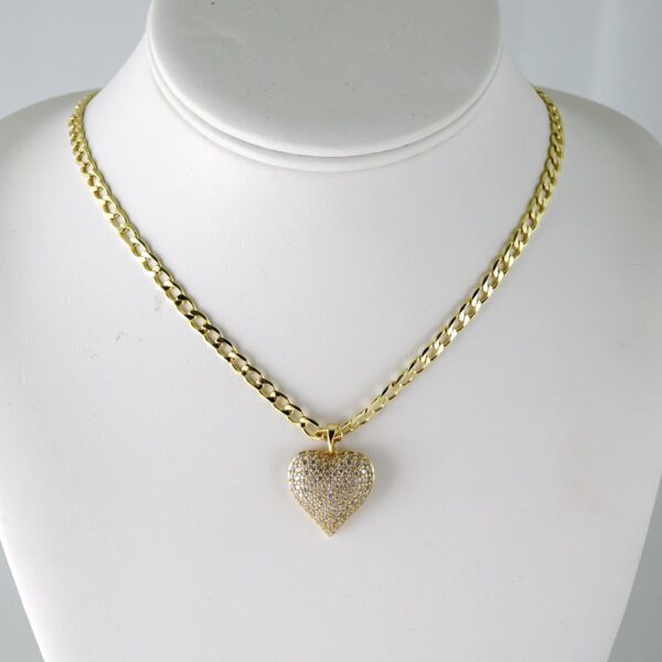SET1826  Cadenas & Colgantes - Chain - Pendants - Zircon Stone - 14K Real Color - 4mmX45cm