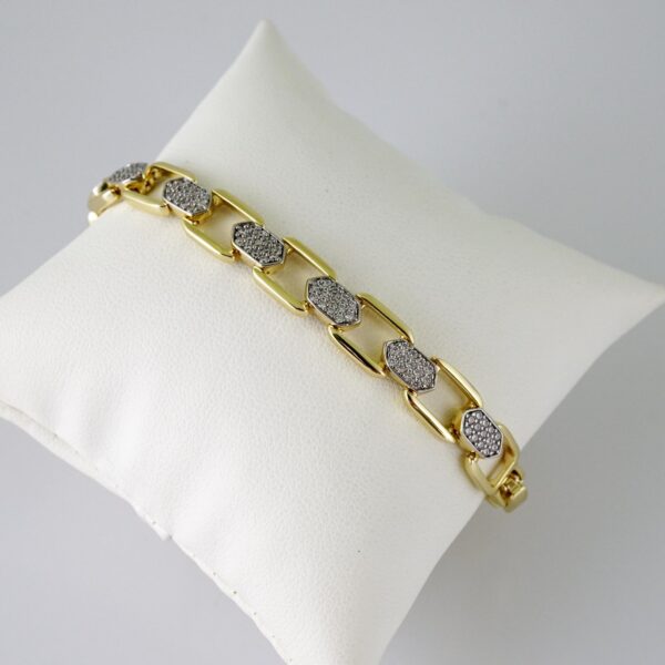 B1765 Bracelet - Pulseras - Zircon Stone - 14K Real Color