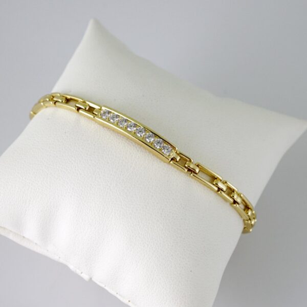 B1768 Bracelet - Pulseras - Zircon Stone - 14K Real Color