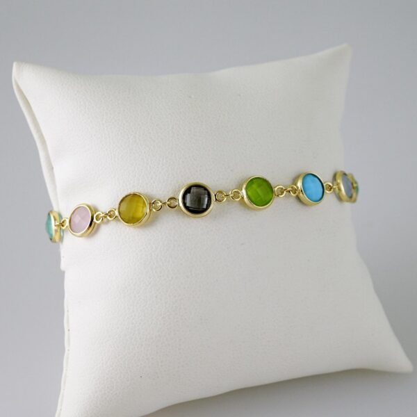 B1770 Bracelet - Pulseras - Zircon Stone - 14K Real Color