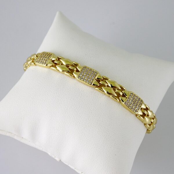 B1774 Bracelet - Pulseras - Zircon Stone - 14K Real Color