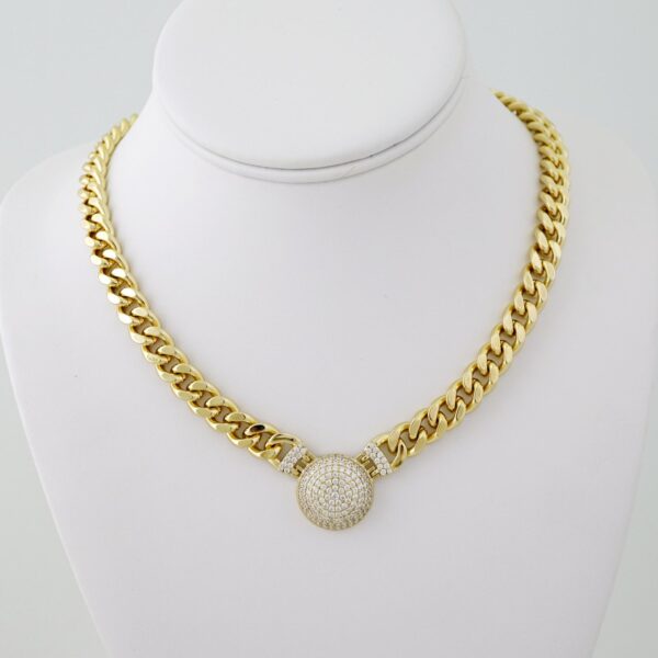 SET1738 Gargantilla - Choker - Zircon Stone -  14K Real Color
