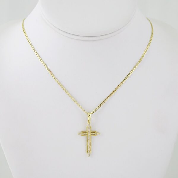 SET1630 Cadenas & Colgantes - Chain - Pendants - Zircon Stone - 14K Real Color - 2mmX50cm