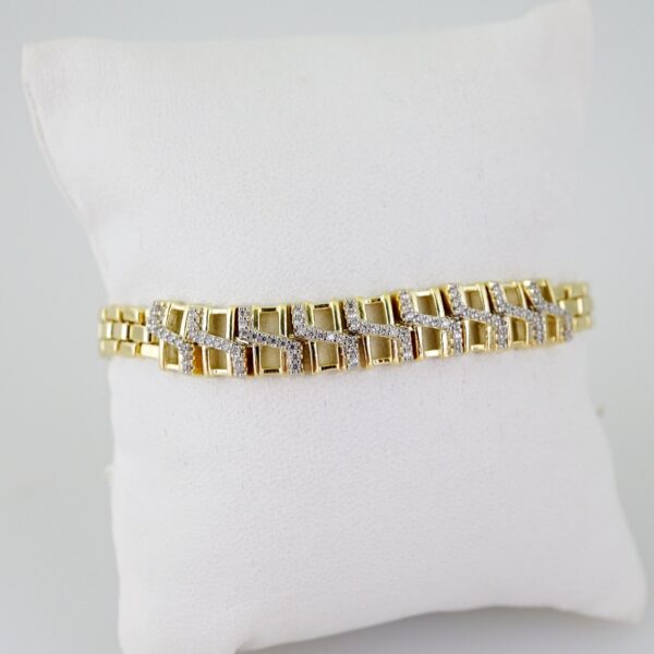 B1562 Bracelet - Pulseras - Zircon Stone - 14K Real Color