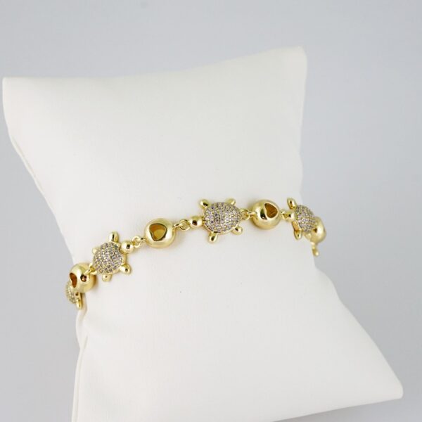 B1468 Bracelet - Pulseras - Zircon Stone - 14K Real Color