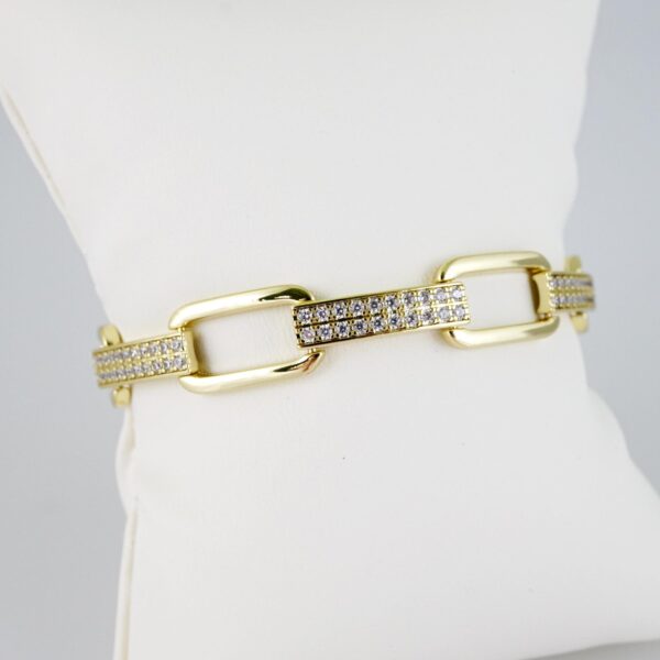 B1473 Bracelet - Pulseras - Zircon Stone - 14K Real Color