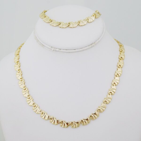 SET1475 Gargantilla - Pulsera - Choker W - Bracelet - Zircon Stone - 14K Real