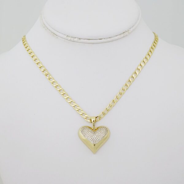 SET1480 Cadenas - Colgante - Chain W - Pendants - 14K Real Color - Zircon Stone 5mmX50cm