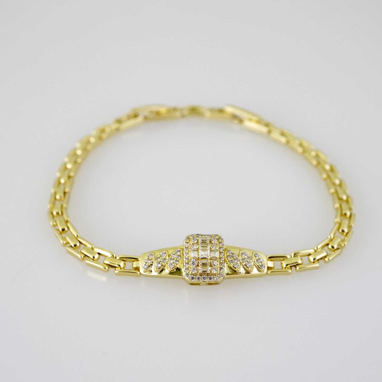 B1780 Bracelet - Pulseras - Zircon Stone - 14K Real Color - Image 2