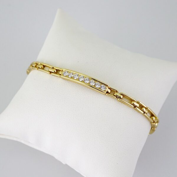 B1782 Bracelet - Pulseras - Zircon Stone - 14K Real Color