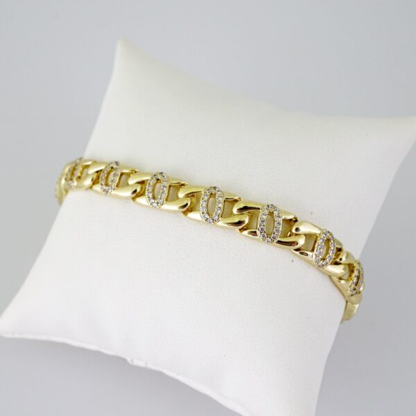 B1783 Bracelet - Pulseras - Zircon Stone - 14K Real Color