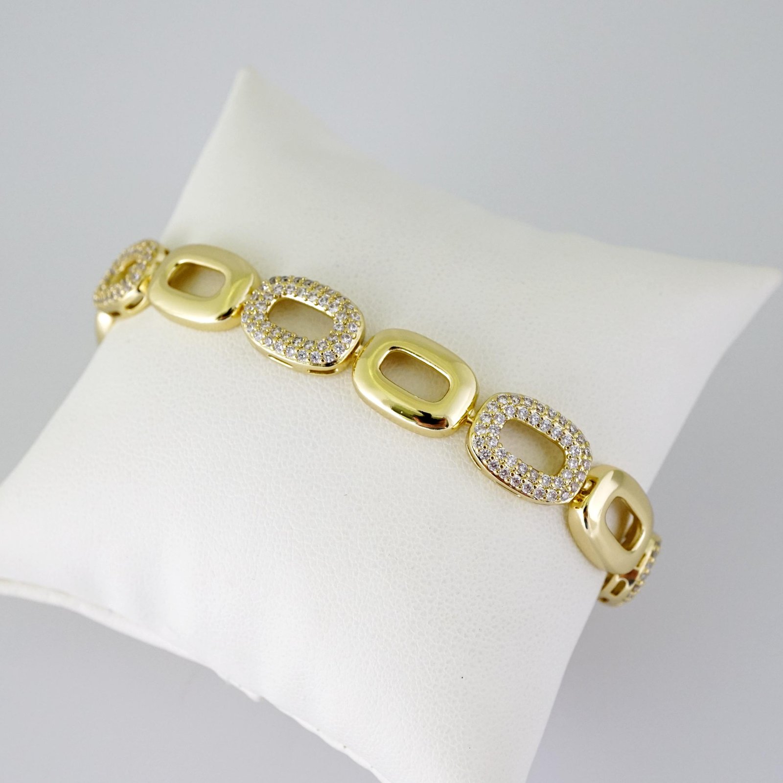 B1785 Bracelet - Pulseras - Zircon Stone - 14K Real Color