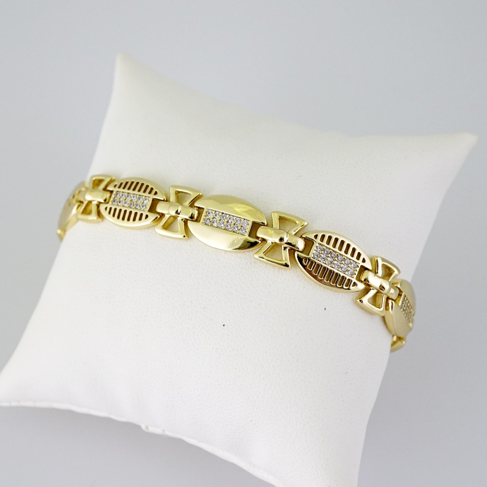 B1788 Bracelet - Pulseras - Zircon Stone - 14K Real Color