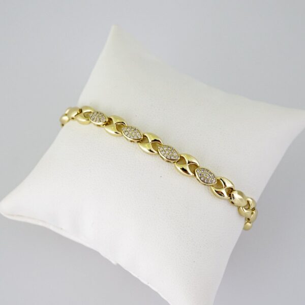 B1789 Bracelet - Pulseras - Zircon Stone - 14K Real Color