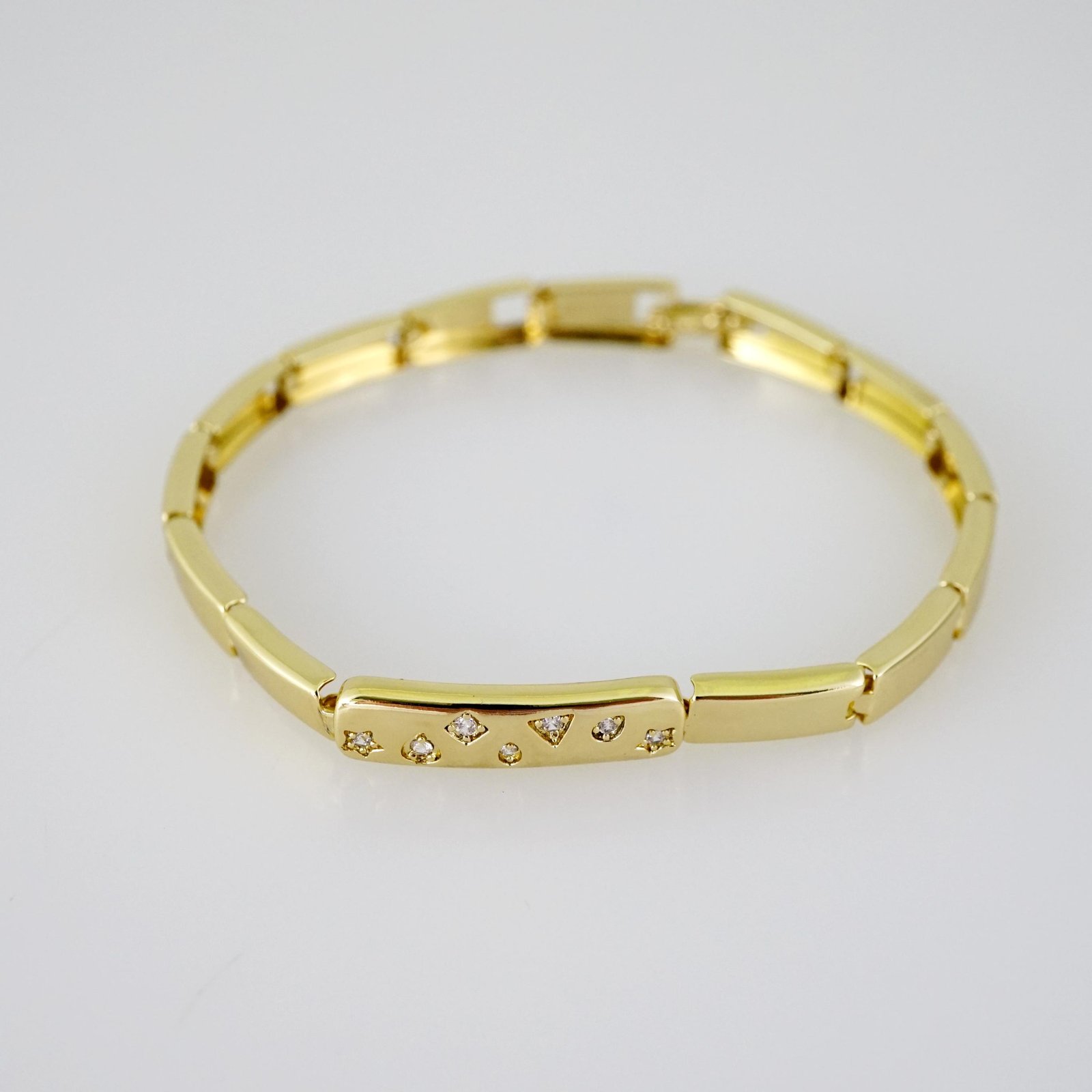 B1790 Bracelet - Pulseras - Zircon Stone - 14K Real Color - Image 2