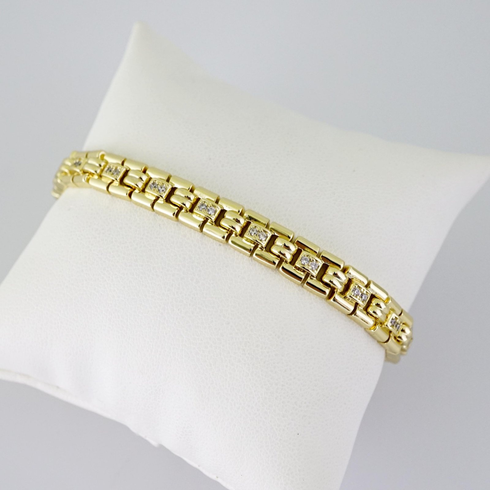 B1791 Bracelet - Pulseras - Zircon Stone - 14K Real Color