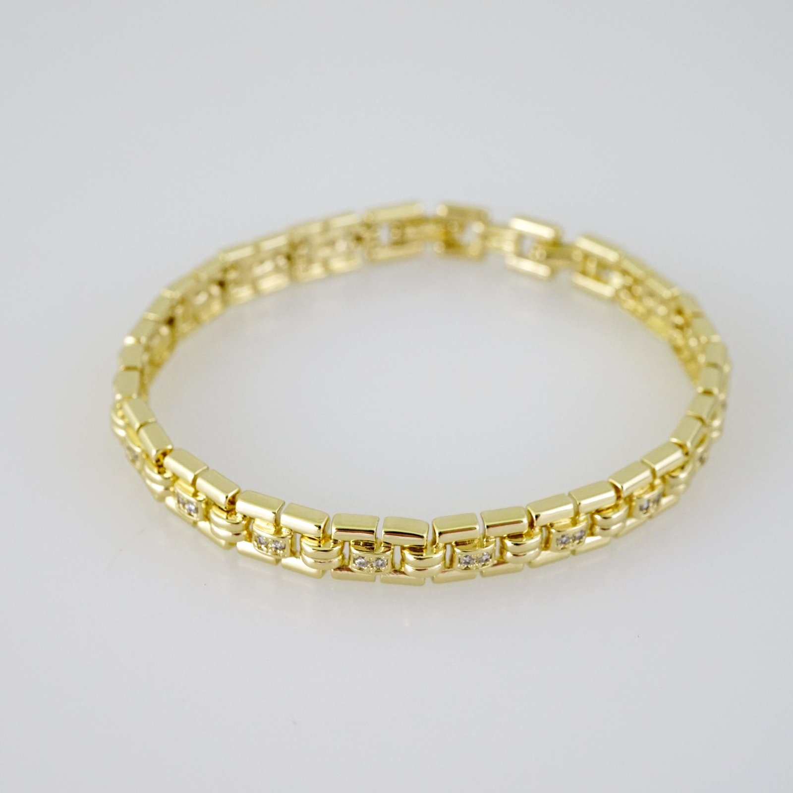 B1791 Bracelet - Pulseras - Zircon Stone - 14K Real Color - Image 2