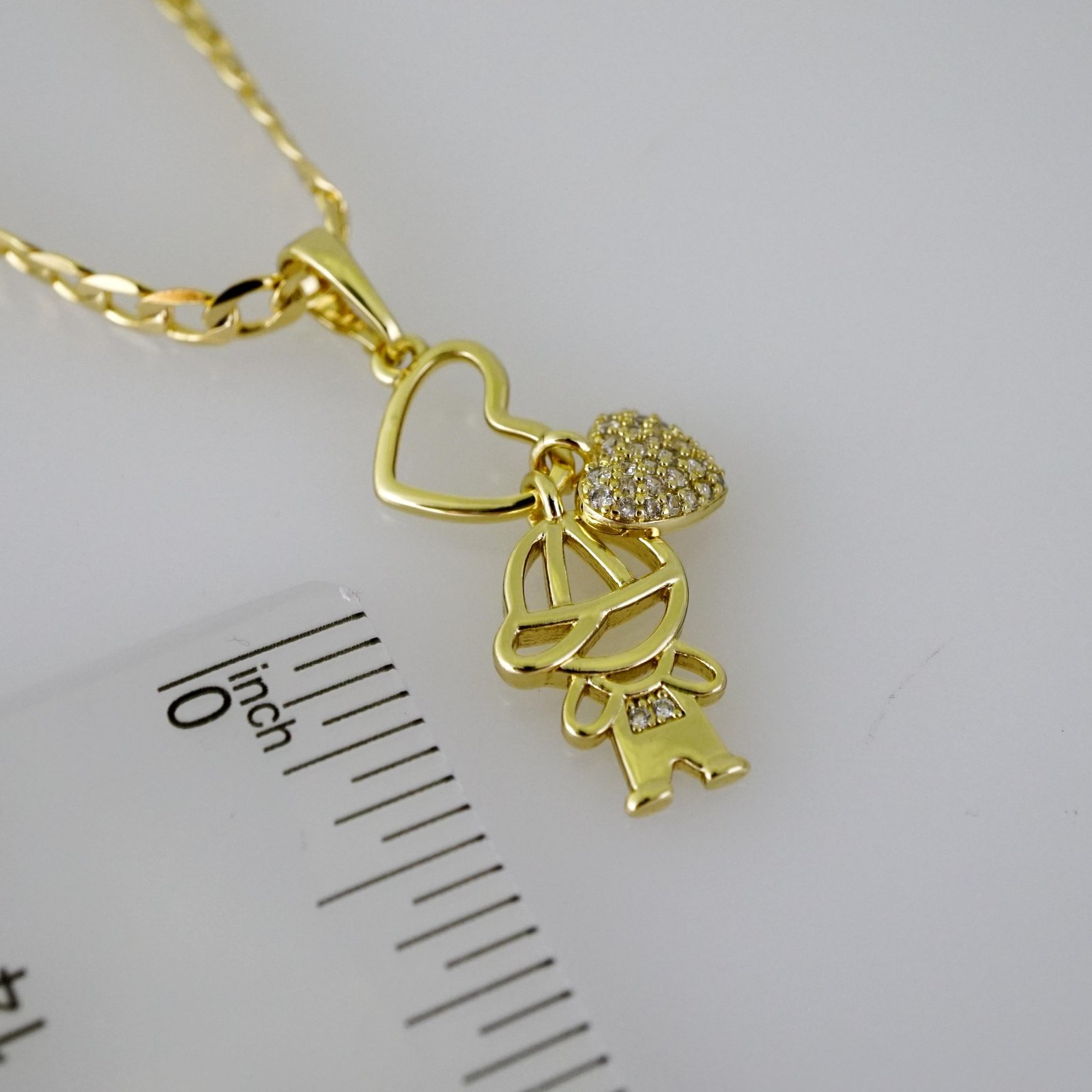 SET1836 Cadenas & Colgantes - Chain - Pendants - Zircon Stone - 14K Real Color - 3mmX45cm - Image 3