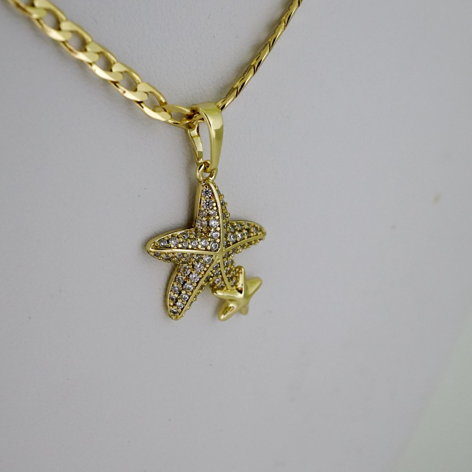 SET1840 Cadenas & Colgantes - Chain - Pendants - Zircon Stone - 14K Real Color - 3mmX45cm - Image 2