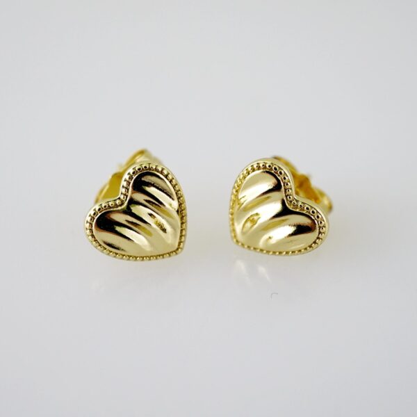 E2325 Earrings - Aretes - Plain - 14K Real Color