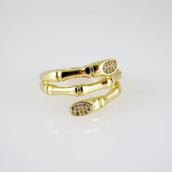 R860 RING - ANILLO - Zircon Stone - 14K Real Color