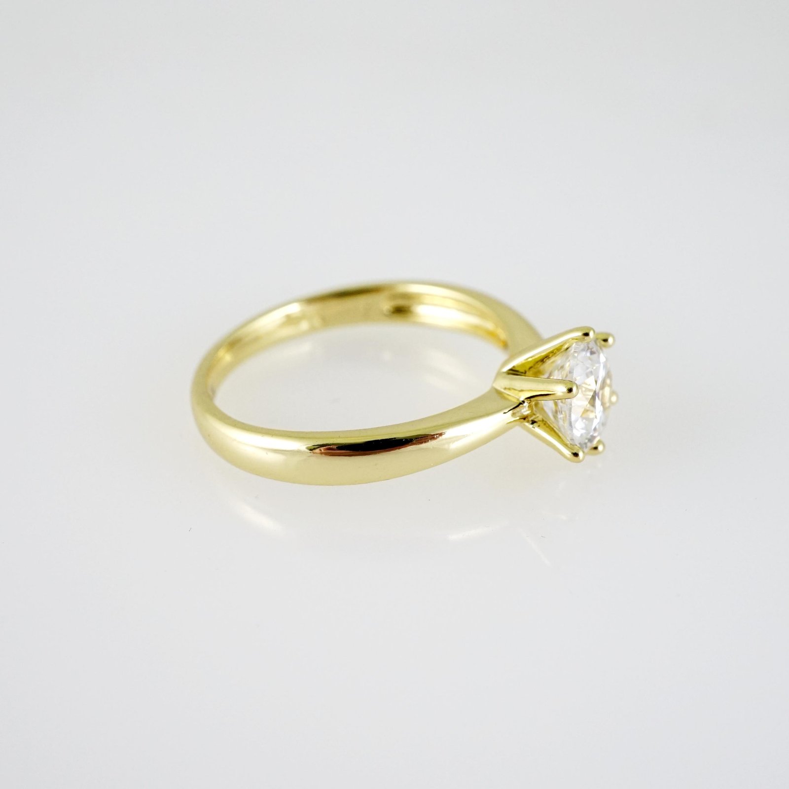 R861 RING - ANILLO - Zircon Stone - 14K Real Color - Image 2