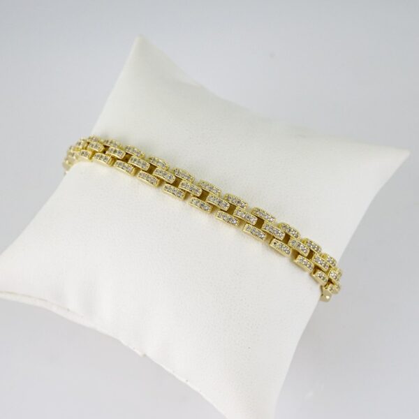 B1793 Bracelet - Pulseras - Zircon Stone - 14K Real Color
