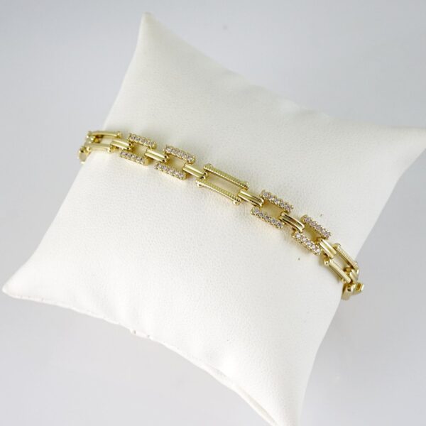 B1794 Bracelet - Pulseras - Zircon Stone - 14K Real Color