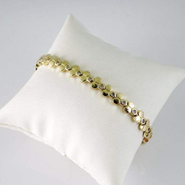B1795 Bracelet - Pulseras - Zircon Stone - 14K Real Color