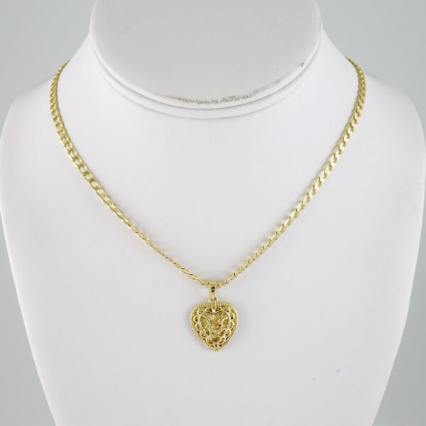 SET1844 Cadenas & Colgantes - Chain - Pendants - Zircon Stone - 14K Real Color - 3mmX60cm