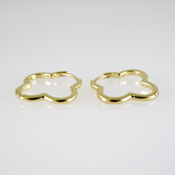 E2732 Earrings - Aretes - Zircon Stone - 14K Real Color