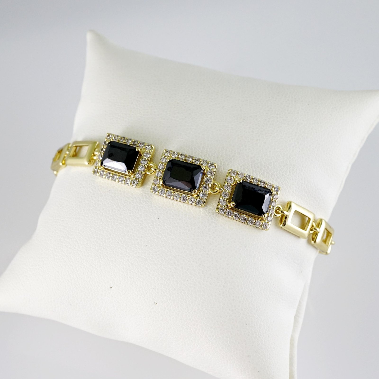 B1797 Bracelet - Pulseras - Zircon Stone - 14K Real Color