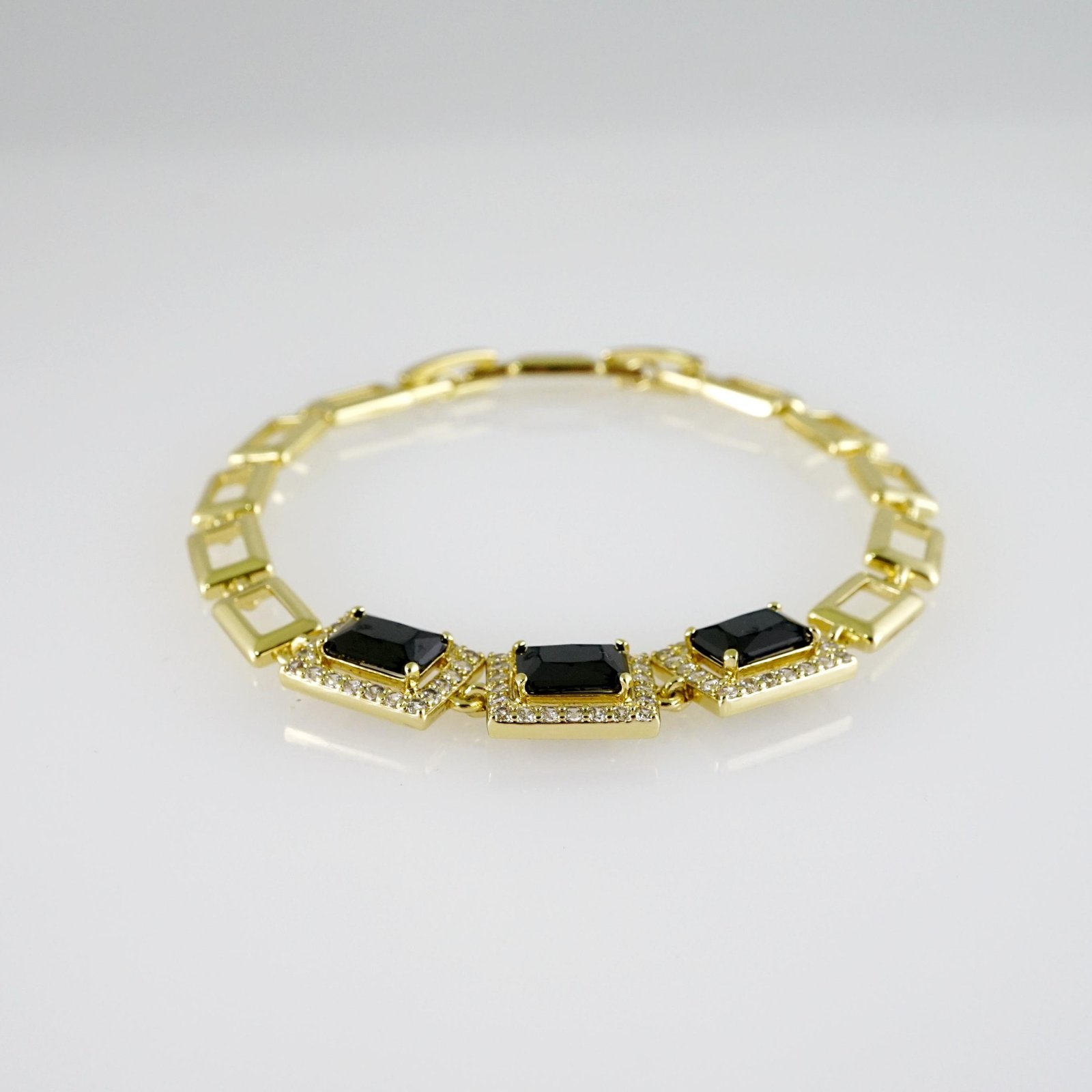 B1797 Bracelet - Pulseras - Zircon Stone - 14K Real Color - Image 2