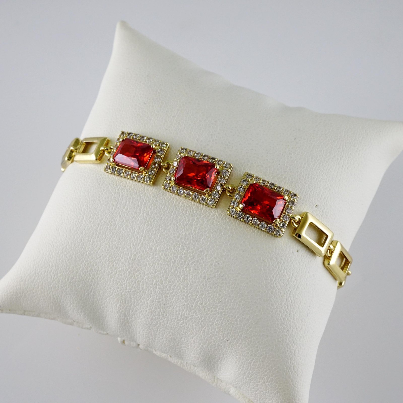 B1798 Bracelet - Pulseras - Zircon Stone - 14K Real Color