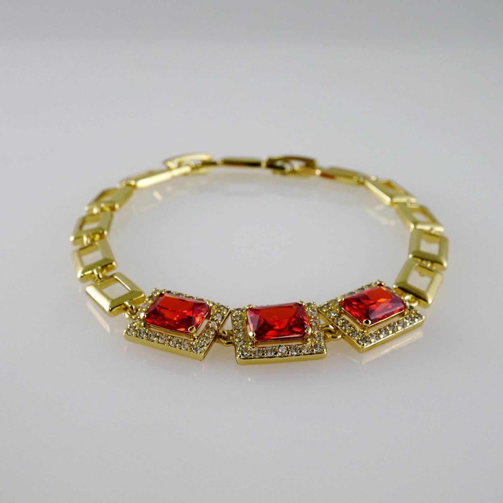 B1798 Bracelet - Pulseras - Zircon Stone - 14K Real Color - Image 2