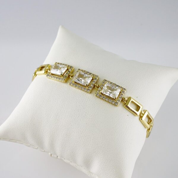 B1800 Bracelet - Pulseras - Zircon Stone - 14K Real Color