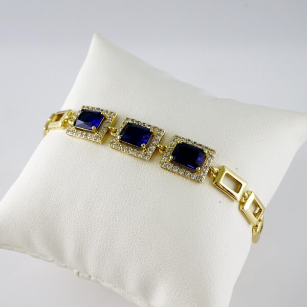 B1801 Bracelet - Pulseras - Zircon Stone - 14K Real Color