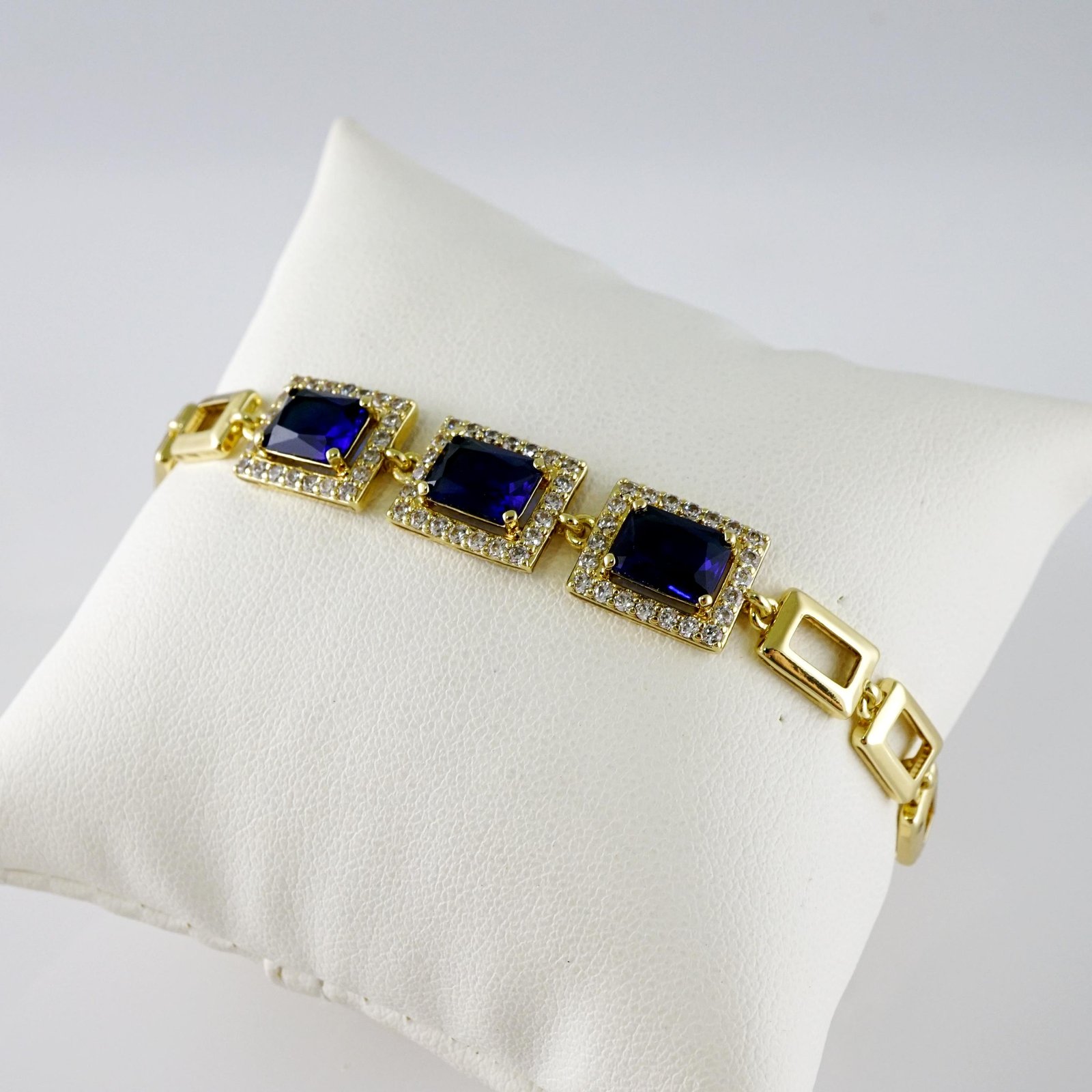 B1801 Bracelet - Pulseras - Zircon Stone - 14K Real Color