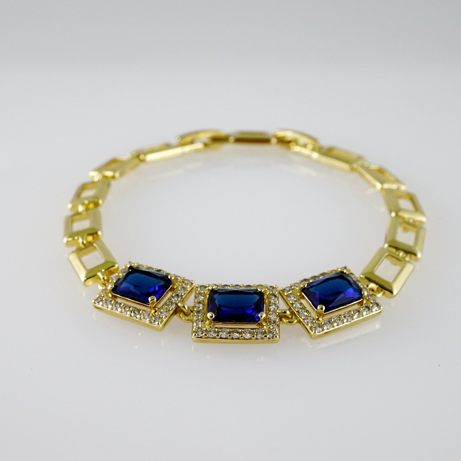 B1801 Bracelet - Pulseras - Zircon Stone - 14K Real Color - Image 2
