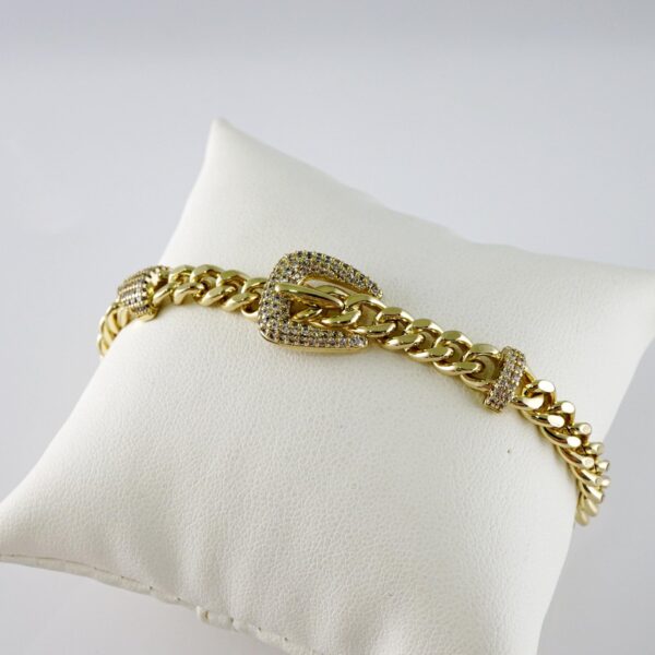 B1802 Bracelet - Pulseras - Zircon Stone - 14K Real Color