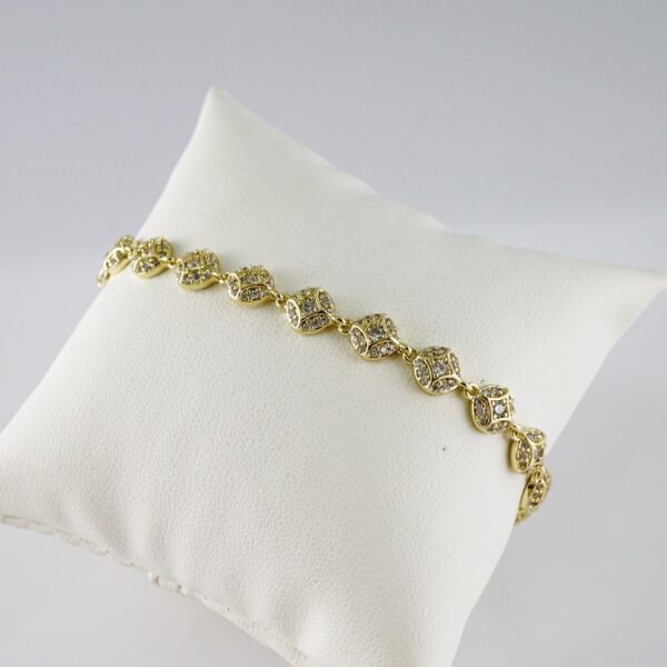 B1805 Bracelet - Pulseras - Zircon Stone - 14K Real Color