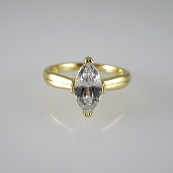 R866 RING - ANILLO - Zircon Stone - 14K Real Color