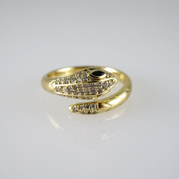 R867 RING - ANILLO - Zircon Stone - 14K Real Color